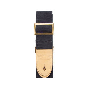 Cotton Guitar Strap, Black