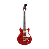 Standard Series Comet w/Tremolo Electric Guitar w/Case, RW FB, Trans Red
