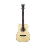 Foundation Series e-Terra Petite Dreadnought Acoustic Guitar w/Bag, Natural Satin
