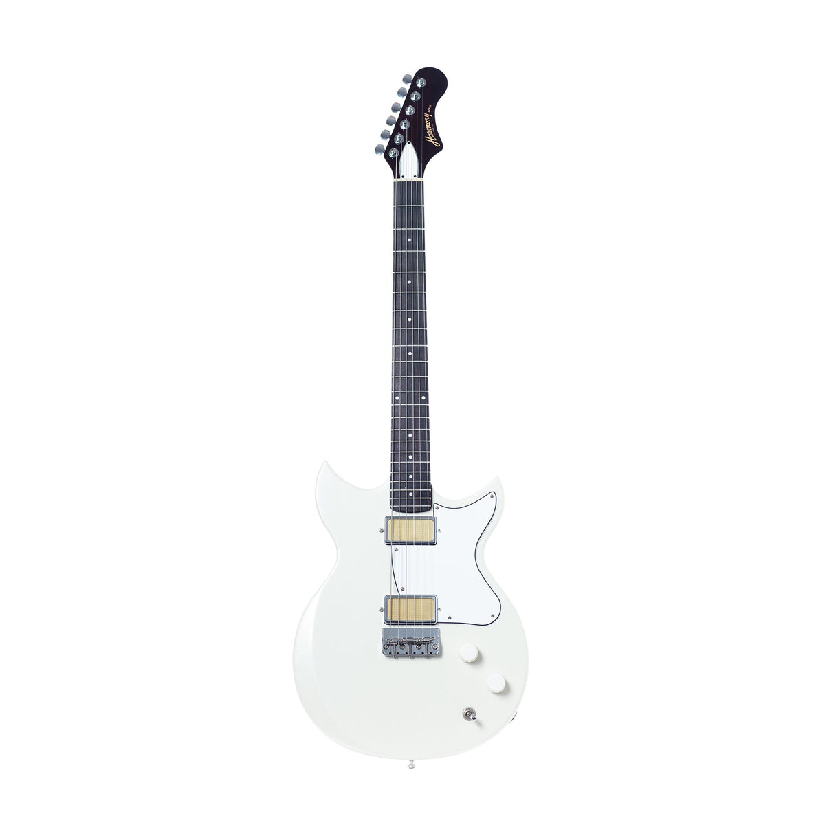 ギター Harmony Rebel Pearl White Standard Series Rebel Electric Guitar w/Case, RW FB, Pearl White