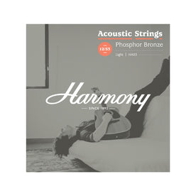 HA03 Phosphor Bronze Acoustic Guitar Strings, Light, 12/53