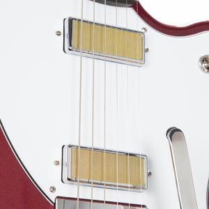 Harmony Standard Silhouette w/ Bigsby Electric Guitar w/Case, RW FB, Burgundy